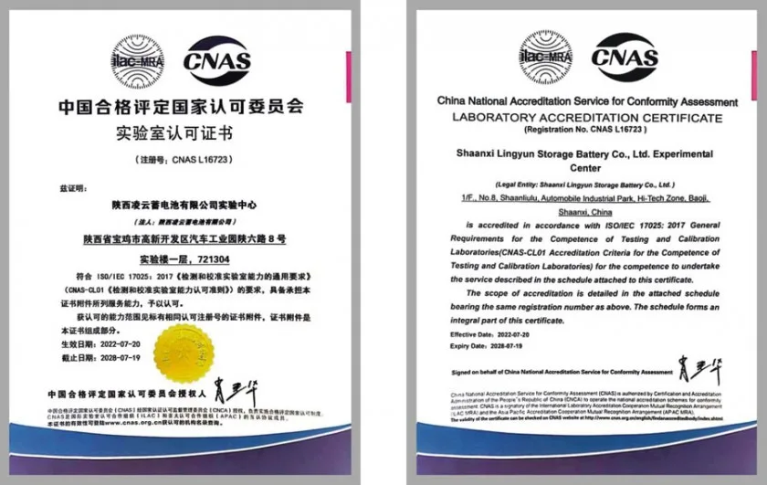 CNAS Lab Accreditation